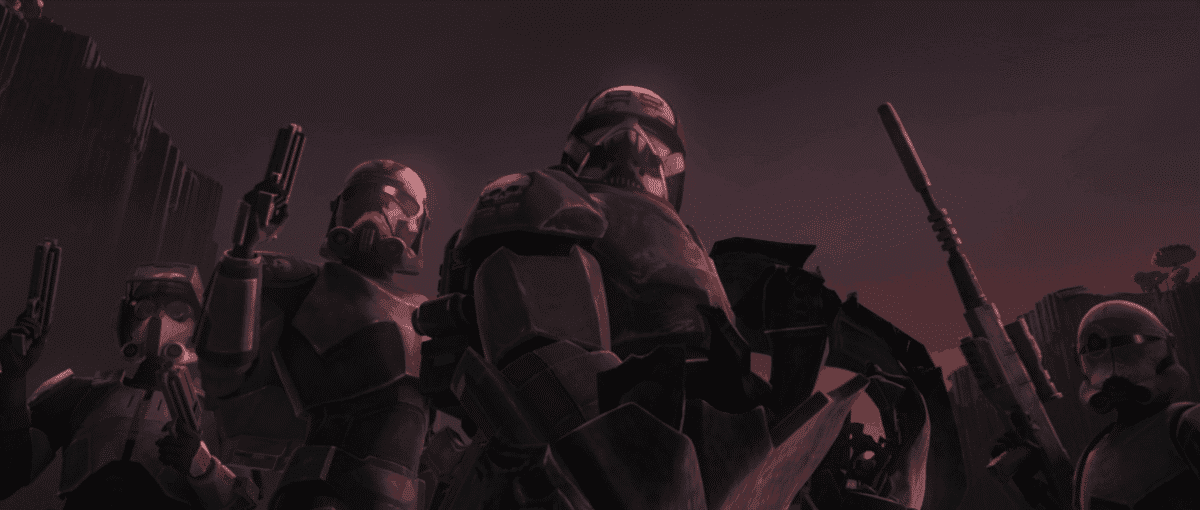 The Bad Batch together in battle