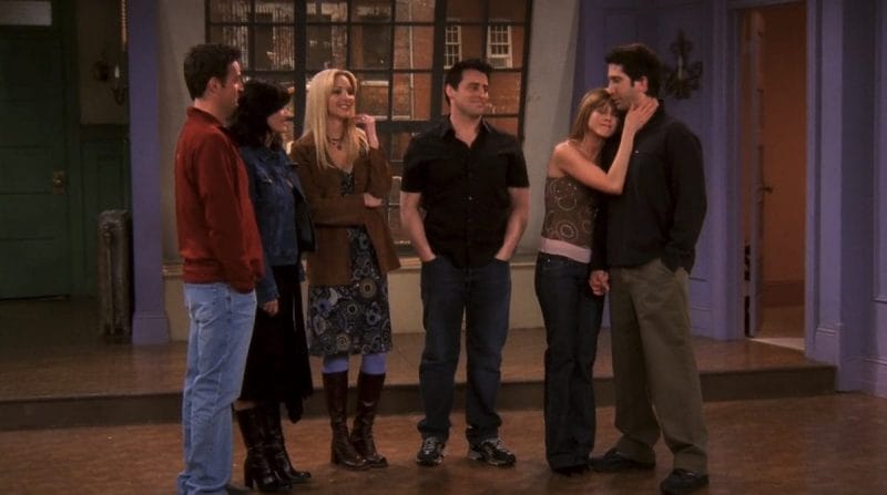 Friends TV show, group shot in the final episode