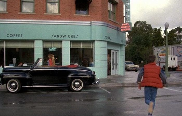Diner from 1955 in Back to the Future