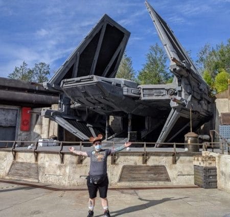 Me and the Kylo Ren TIE