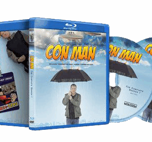 Con Man Blu-Ray/DVDs Signed by Nolan North & PJ Haarsma