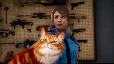 Gunsmith and one of her many cats