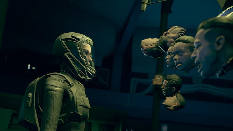 Drummer looks concerned as she finds 8 severed heads floating in mid-air