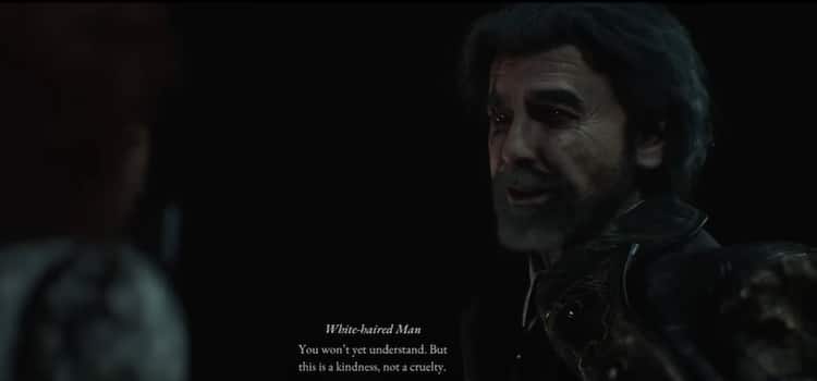 A picture of Renoir with a cryptic quote