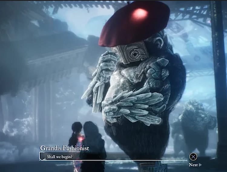 "Shall we begin" said by a gestral in-game