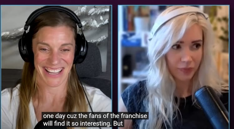 Katee Sackhoff, left, and Alanah Pearce, right.