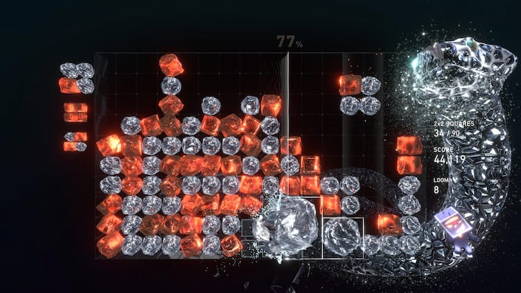 Screenshot from Lumines: Arise