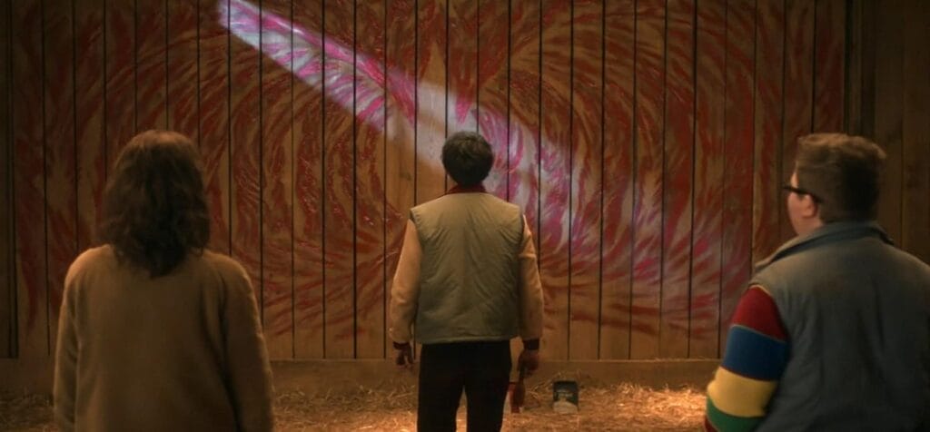 Will Byers’ eerie wall drawing from Stranger Things 5 shows a complex, spire-like symbol resembling a wormhole or electromagnetic wave pattern tied to Vecna’s plan to connect dimensions and possibly manipulate time.