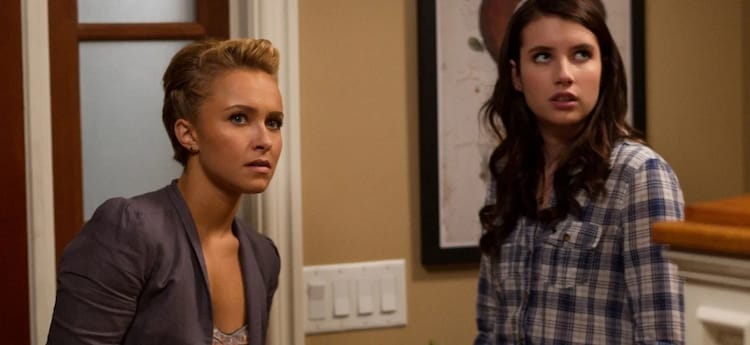 Kirby, left, and Jill, right, both look worried.